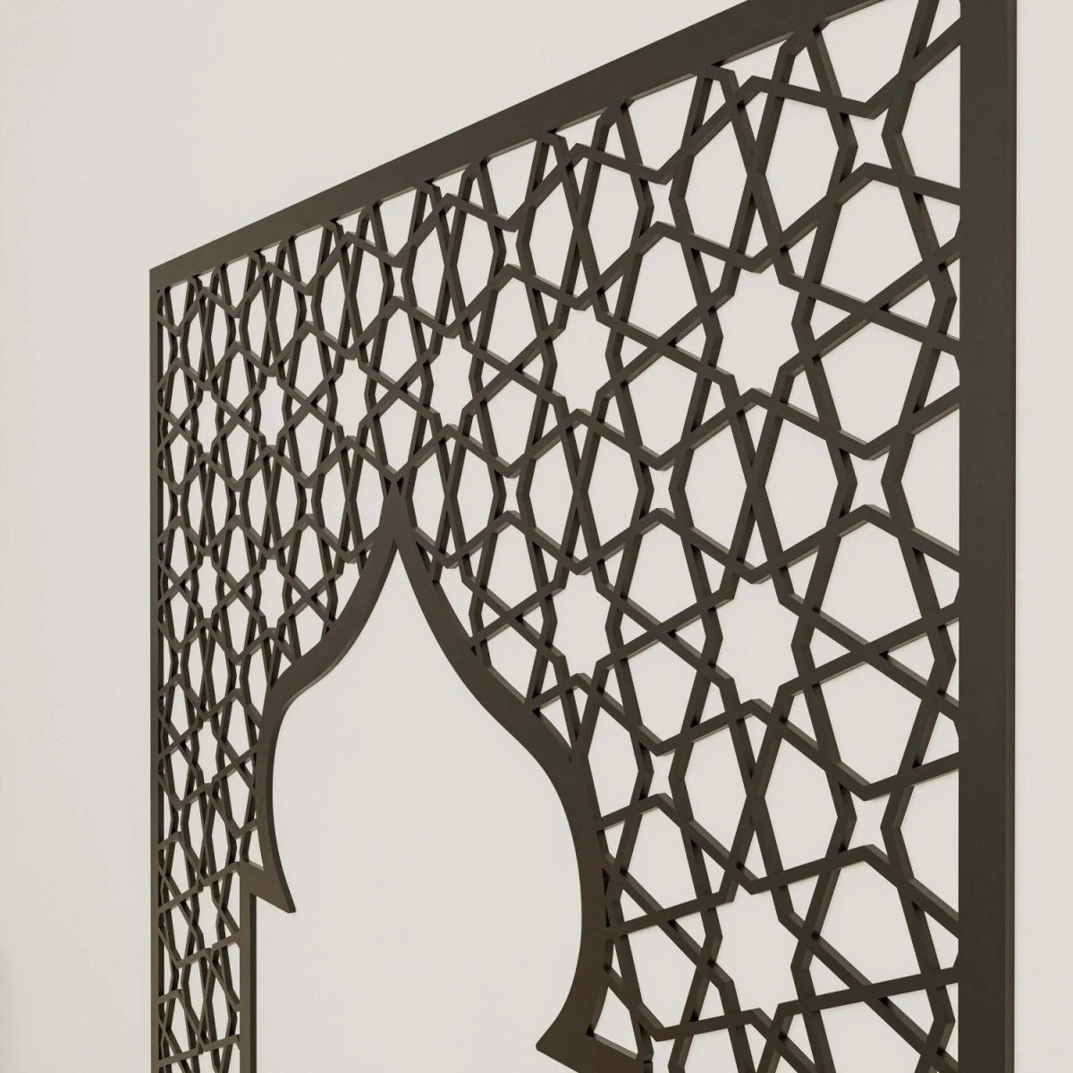 Prayer Room Decor - Wooden Mihrab with Geometric Design | Islamic Home Arts - Image 4