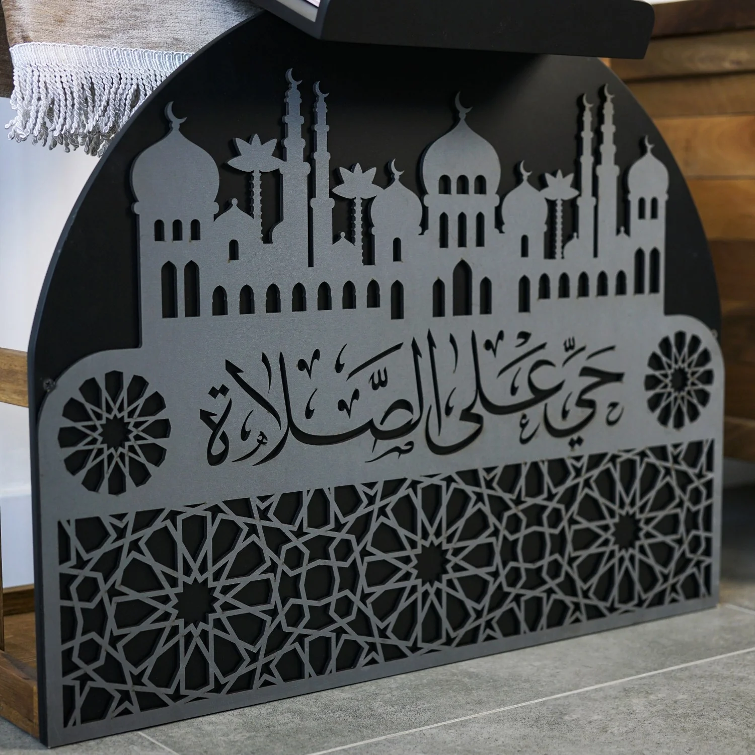 Wooden Prayer Rug and Mat Holder and Quran Stand - Image 32