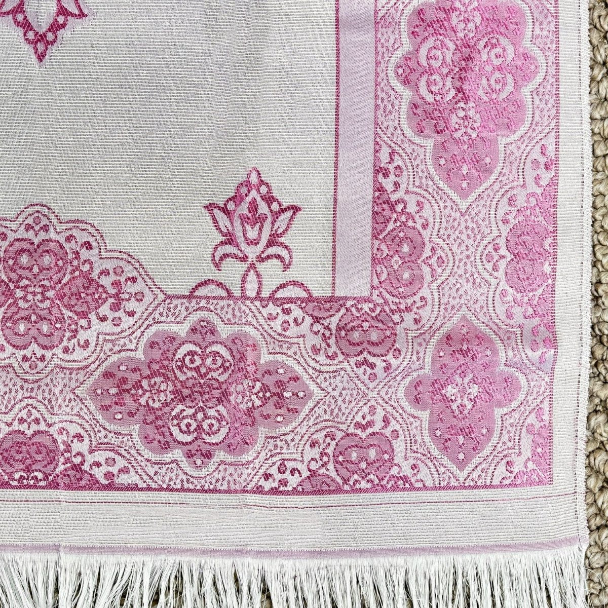Prayer Rug Mat, Rose Color Prayer Set - Islamic Gift - Image 11