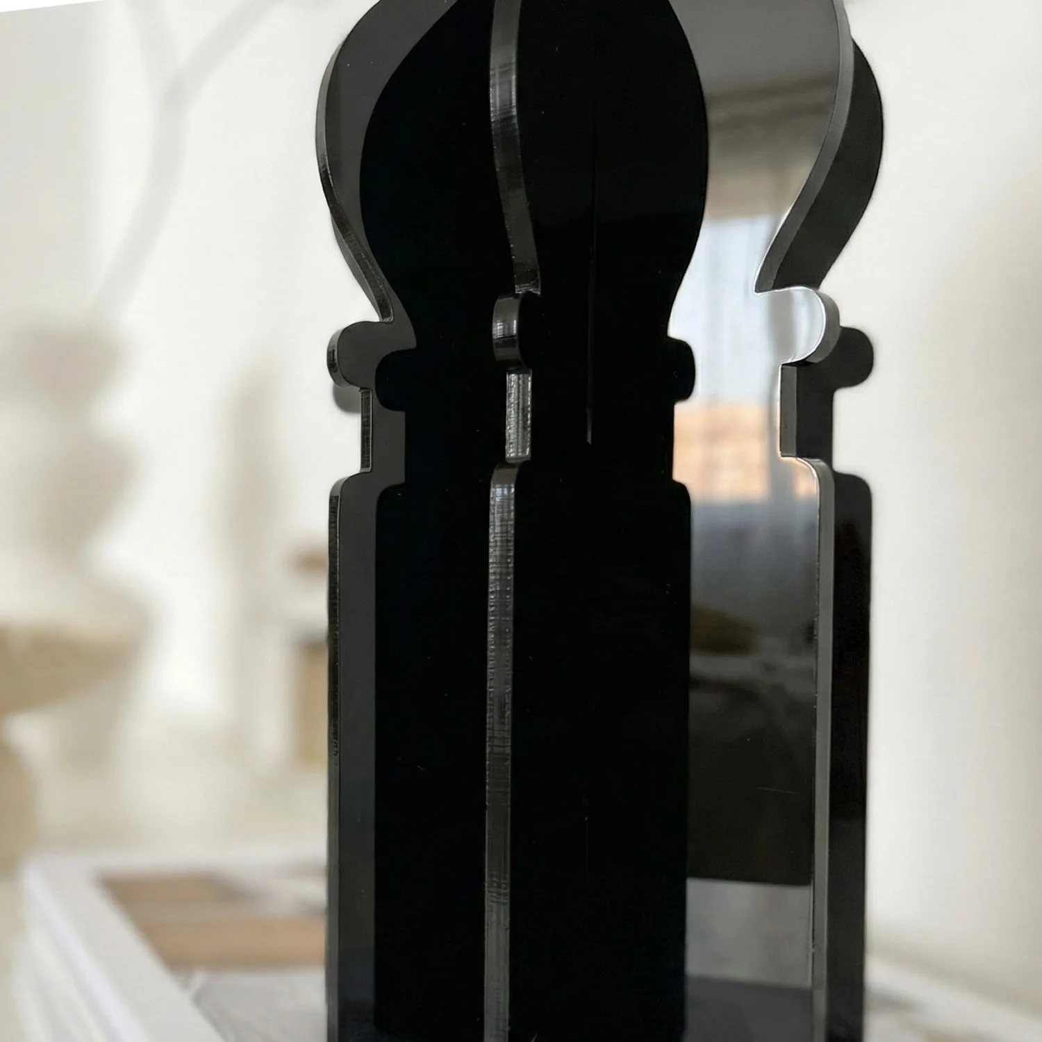 Ramadan 3D Acrylic Mosque Table Decor – Modern Minimalist Interlocking Statue - Image 14
