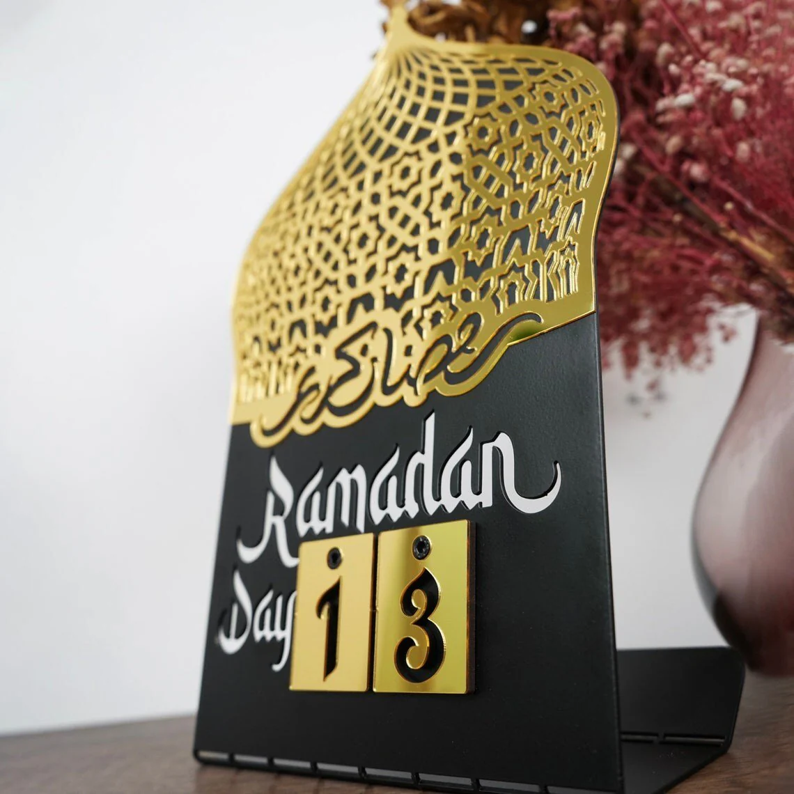 Ramadan Calendar | Acrylic Metal Islamic Table Decor - Islamic Gift - Image 15
