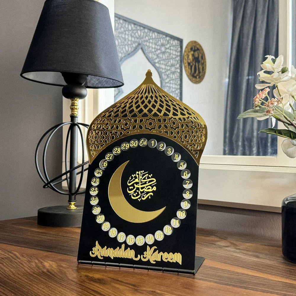 Ramadan Calendar with Magnet - Metal Islamic Table Decor | Muslim Gift - Image 2