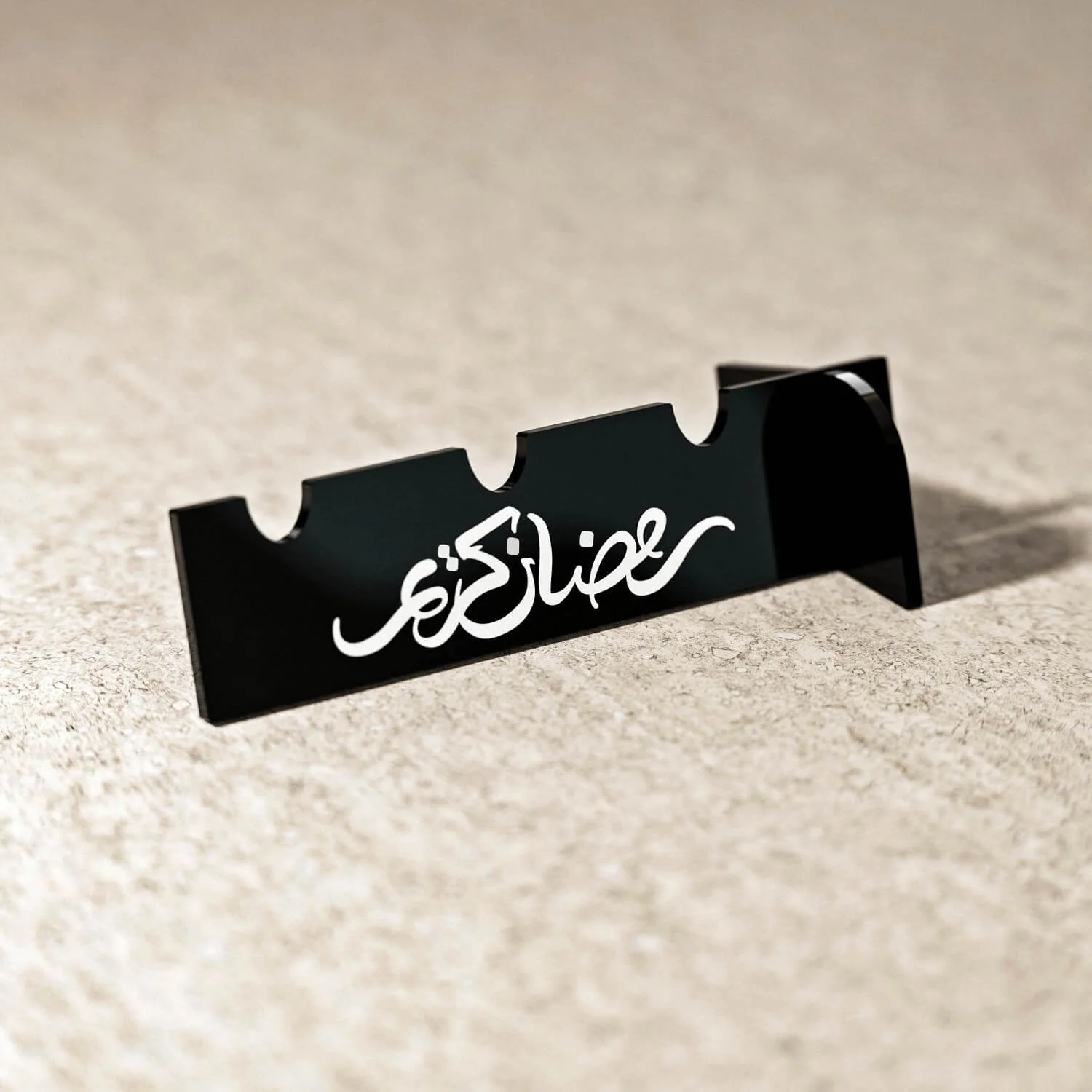 Ramadan Kareem Acrylic Cutlery Holder – Mirror Finish Iftar Table Decor - Image 5