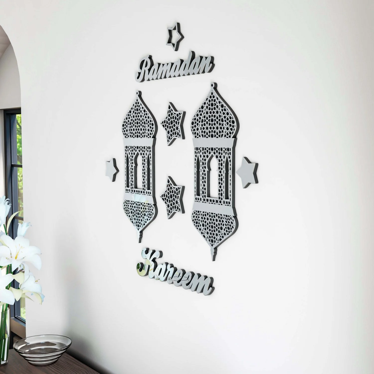 Ramadan Kareem - Islamic Wall Art | Muslim Gift Wooden Decor - Image 3