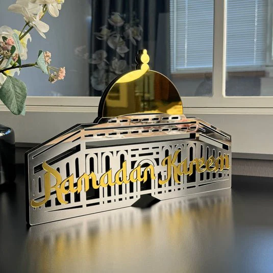 Ramadan Kareem Masjid Al-Aqsa Islamic Gift Wooden Islamic Table Decor