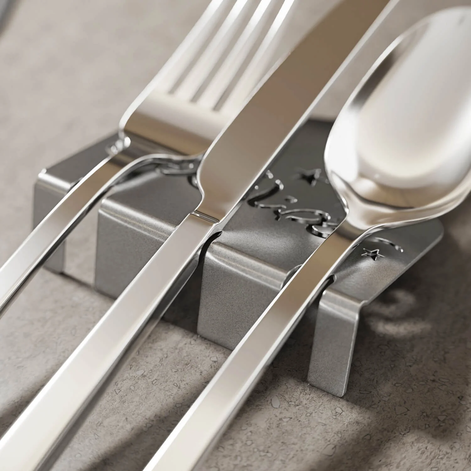 Ramadan Kareem Metal Cutlery Holder – Islamic Iftar Table Decor - Image 10