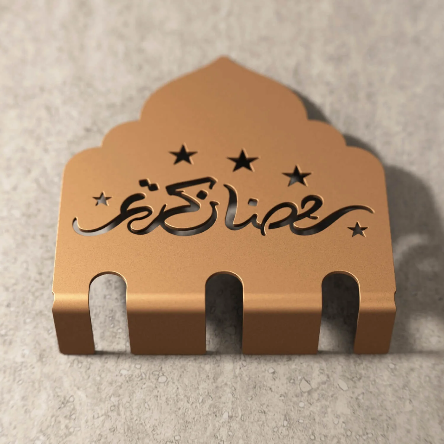 Ramadan Kareem Metal Cutlery Holder – Islamic Iftar Table Decor - Image 3