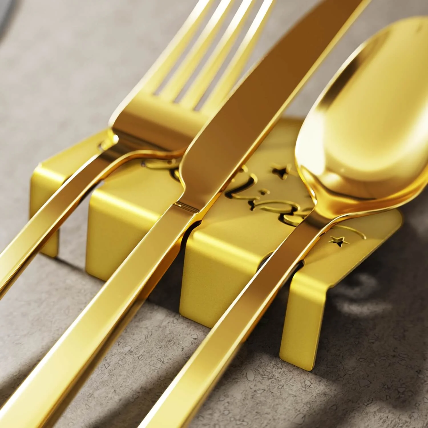 Ramadan Kareem Metal Cutlery Holder – Islamic Iftar Table Decor - Image 7