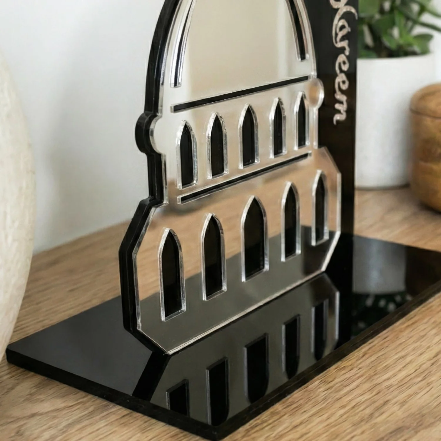 Ramadan Kareem Mosque Tabletop – Elegant Acrylic Centerpiece with 3D Dome Design - Image 13