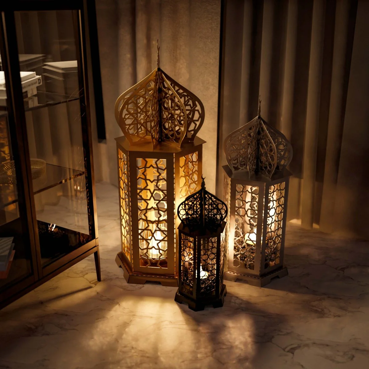 Ramadan Lantern Metal Islamic Wall Art Home Decor - Image 11