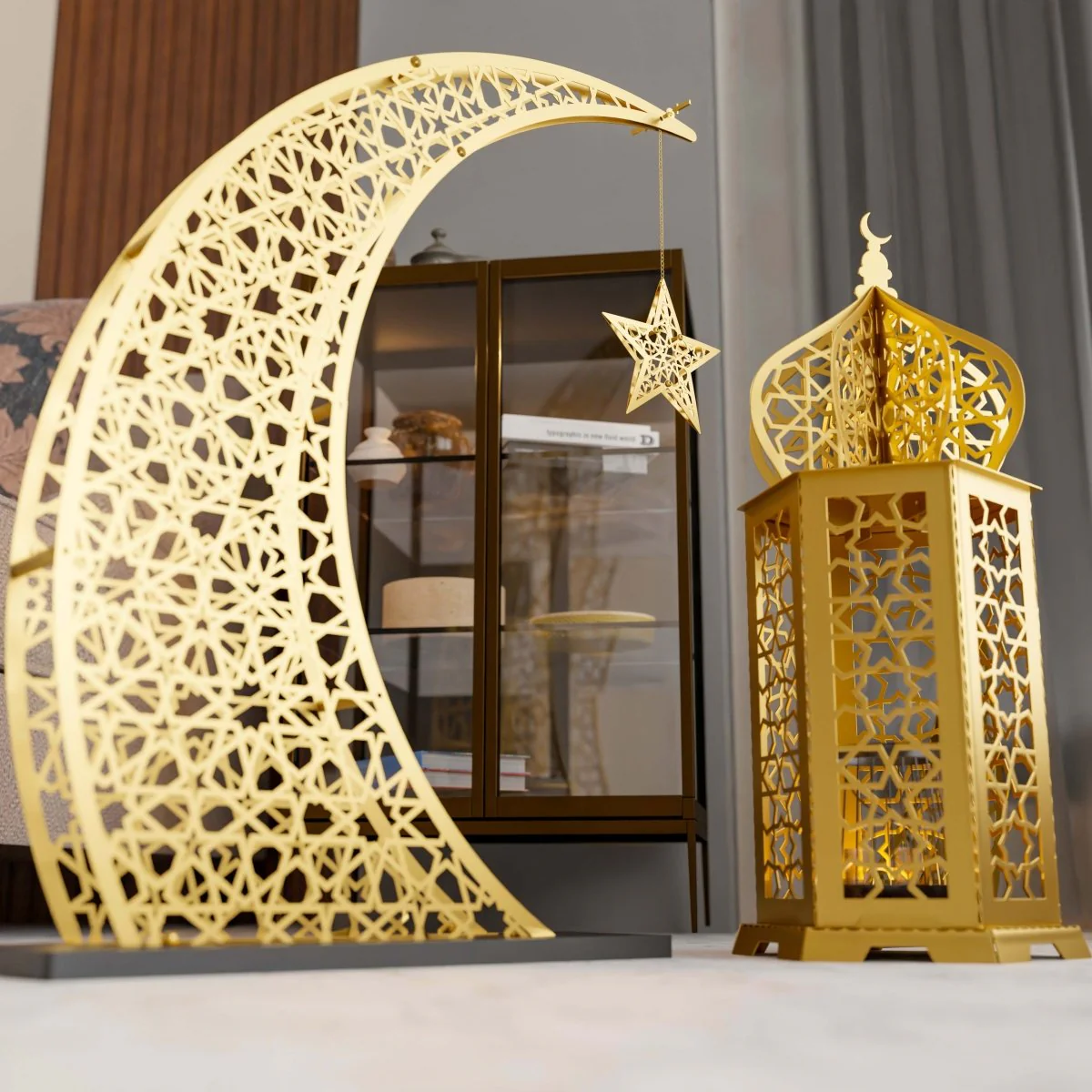 Ramadan Lantern Metal Islamic Wall Art Home Decor - Image 14