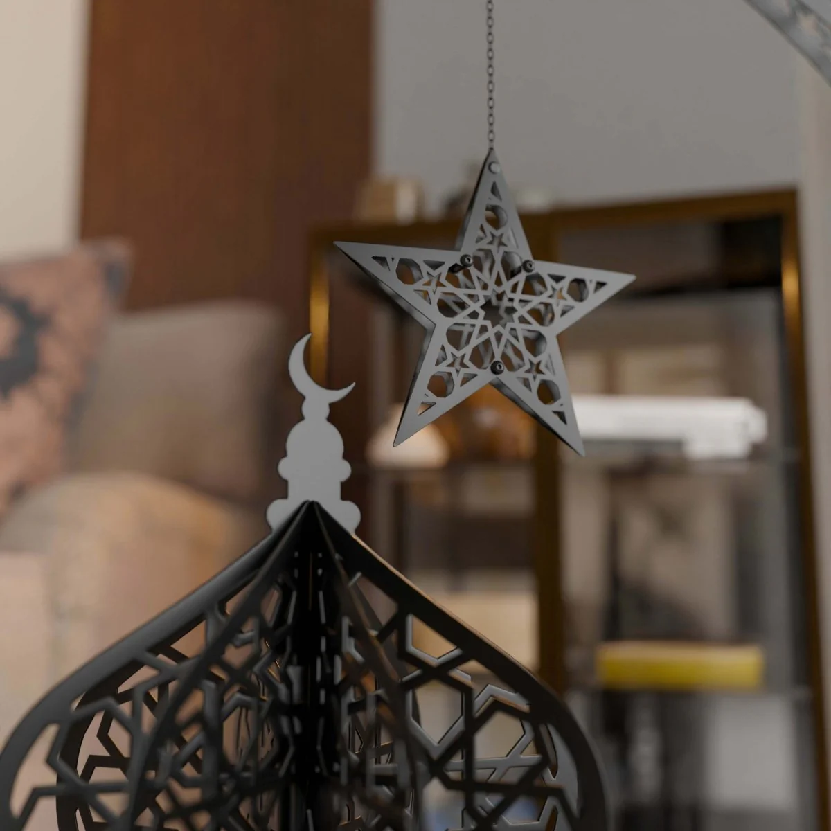Ramadan Lantern Metal Islamic Wall Art Home Decor - Image 16