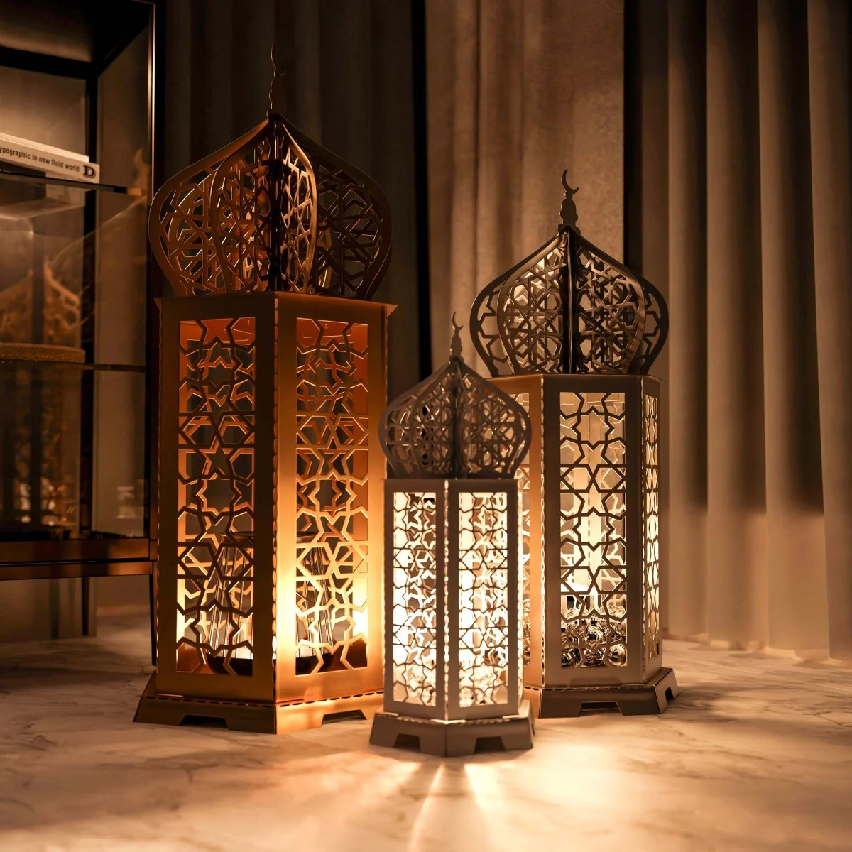Ramadan Lantern Metal Islamic Wall Art Home Decor - Image 19