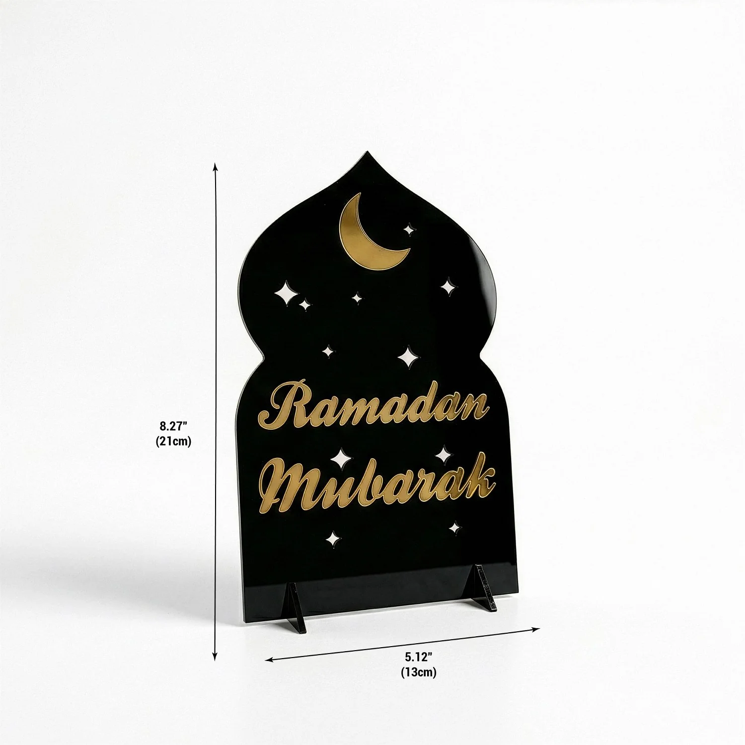 Ramadan Mubarak Acrylic Tabletop Decor – Modern Islamic Display - Image 7