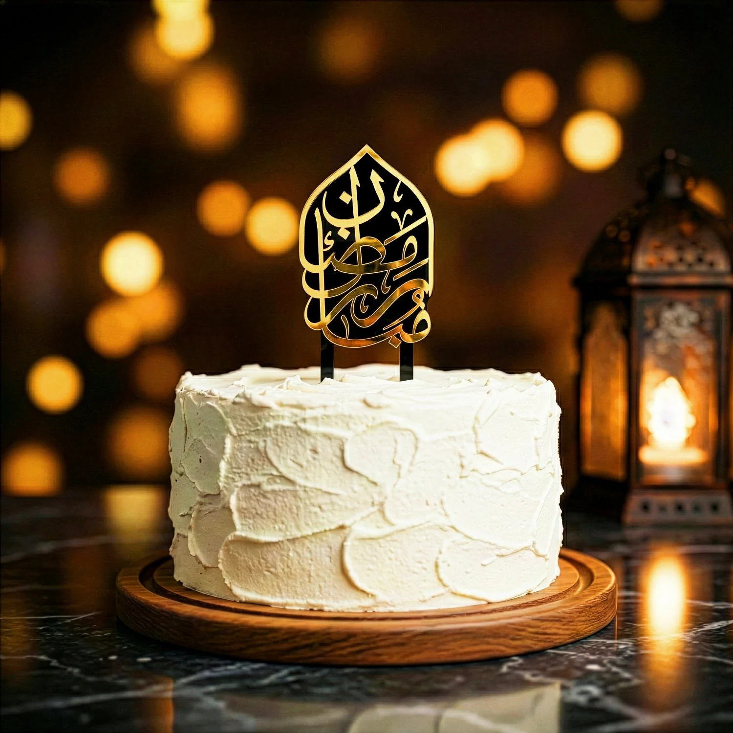 Ramadan Mubarak Cake Topper – Islamic Calligraphy Acrylic Decor - Image 9