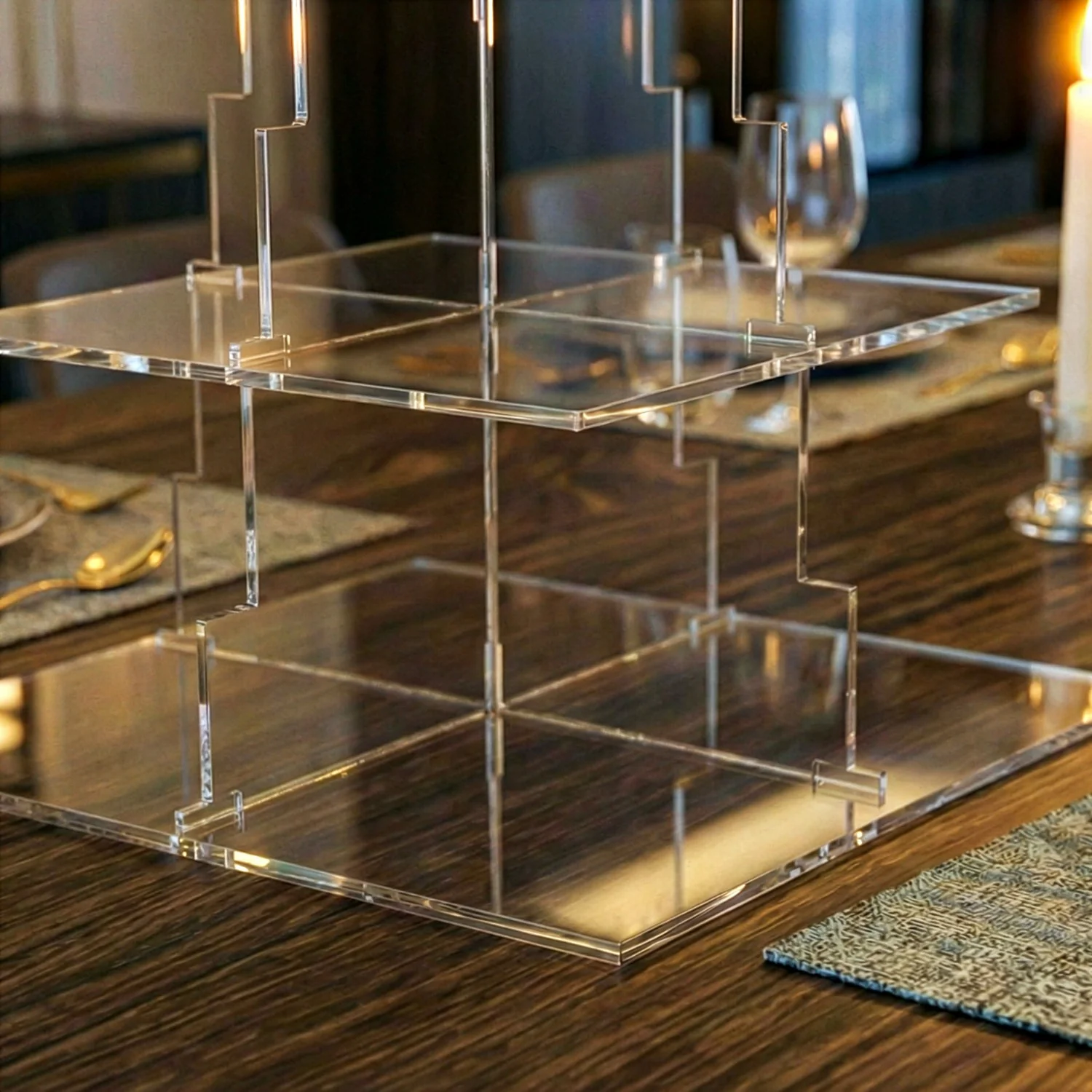Ramadan Serving Stand – 3-Tier Acrylic Mosque Shaped Dessert & Date Holder - Image 20