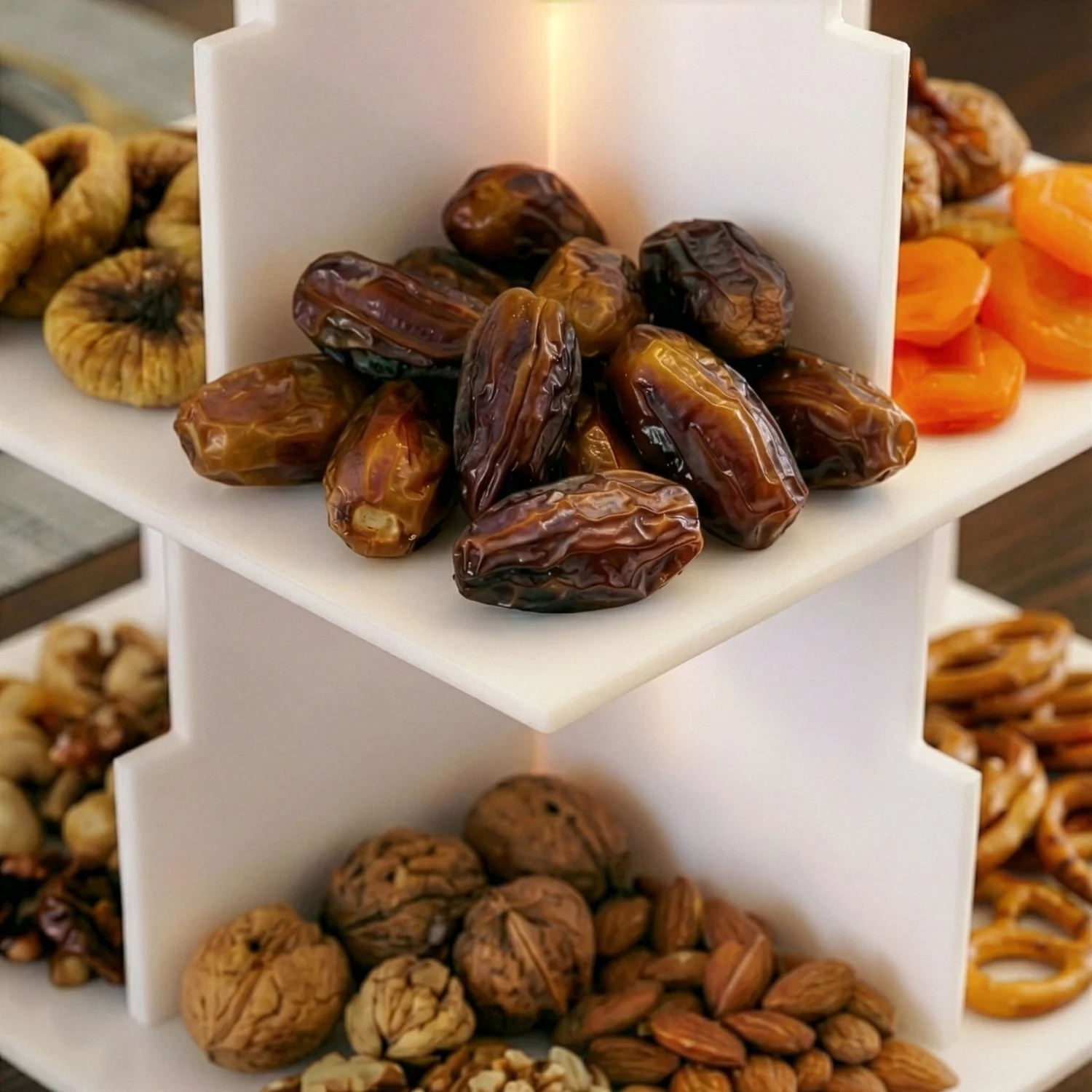 Ramadan Serving Stand – 3-Tier Acrylic Mosque Shaped Dessert & Date Holder - Image 23