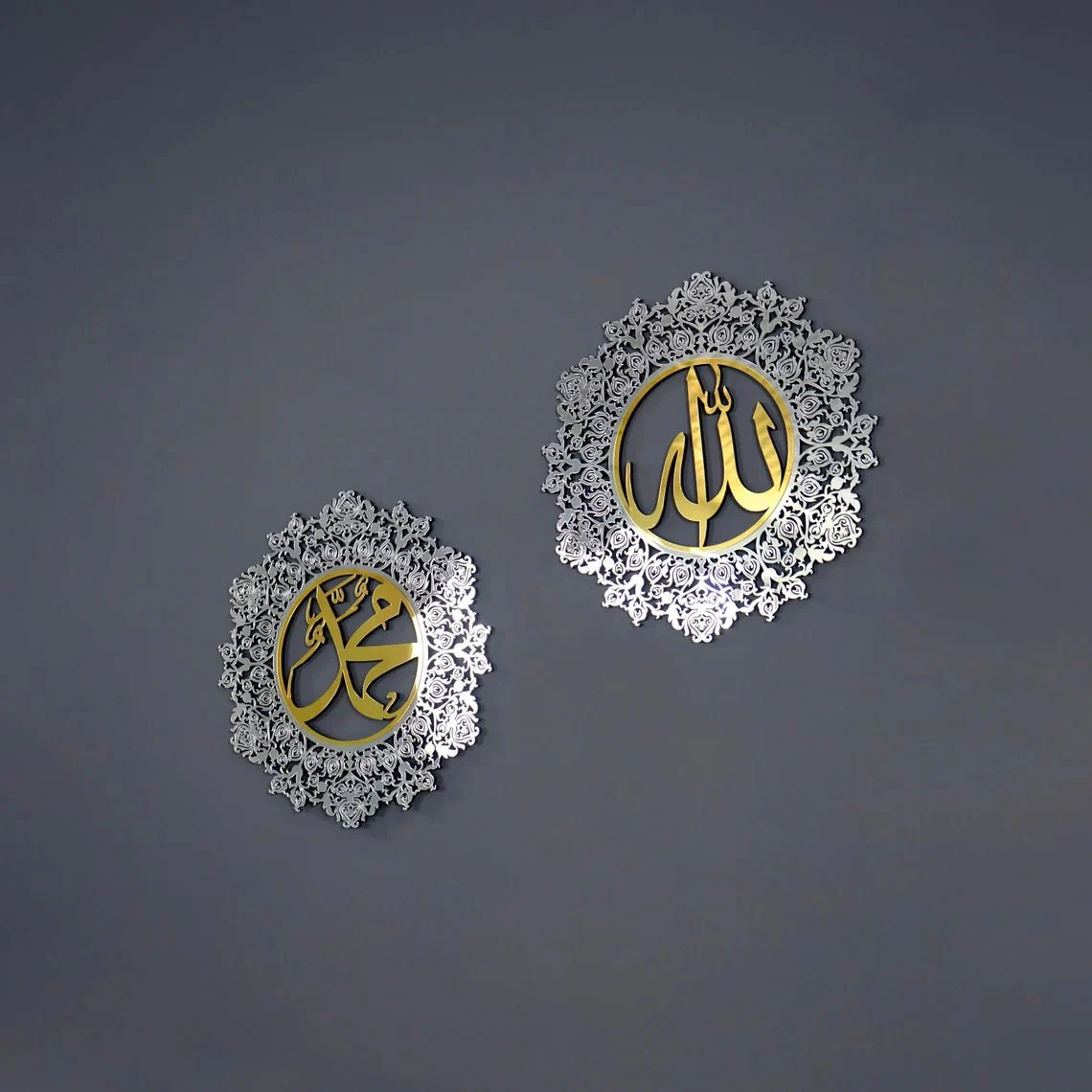 Set of Allah (SWT) Mohammad (PBUH) Decors - Wooden Islamic Wall Art - Image 11