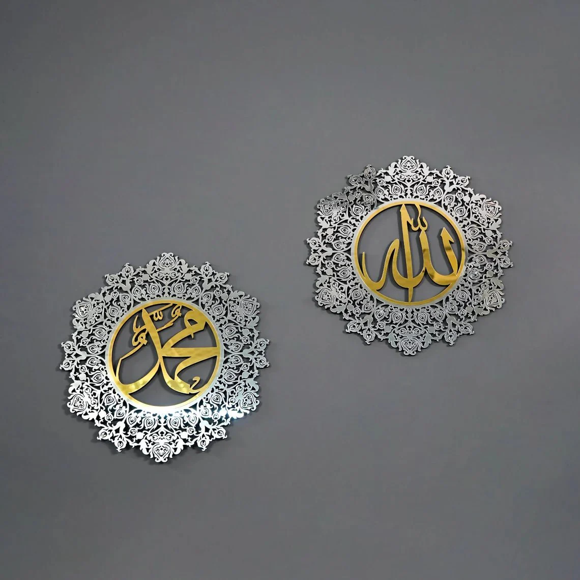 Set of Allah (SWT) Mohammad (PBUH) Decors - Wooden Islamic Wall Art - Image 7