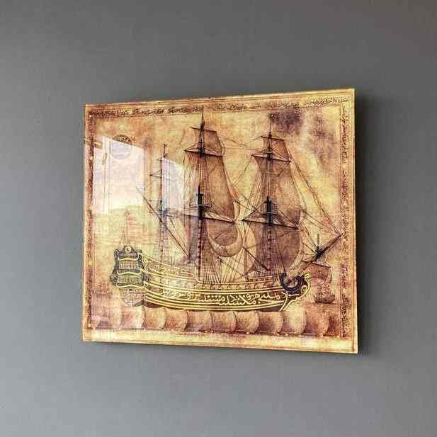 Seven Sleepers Printing on Tempered Glass Islamic Wall Decor - Image 4