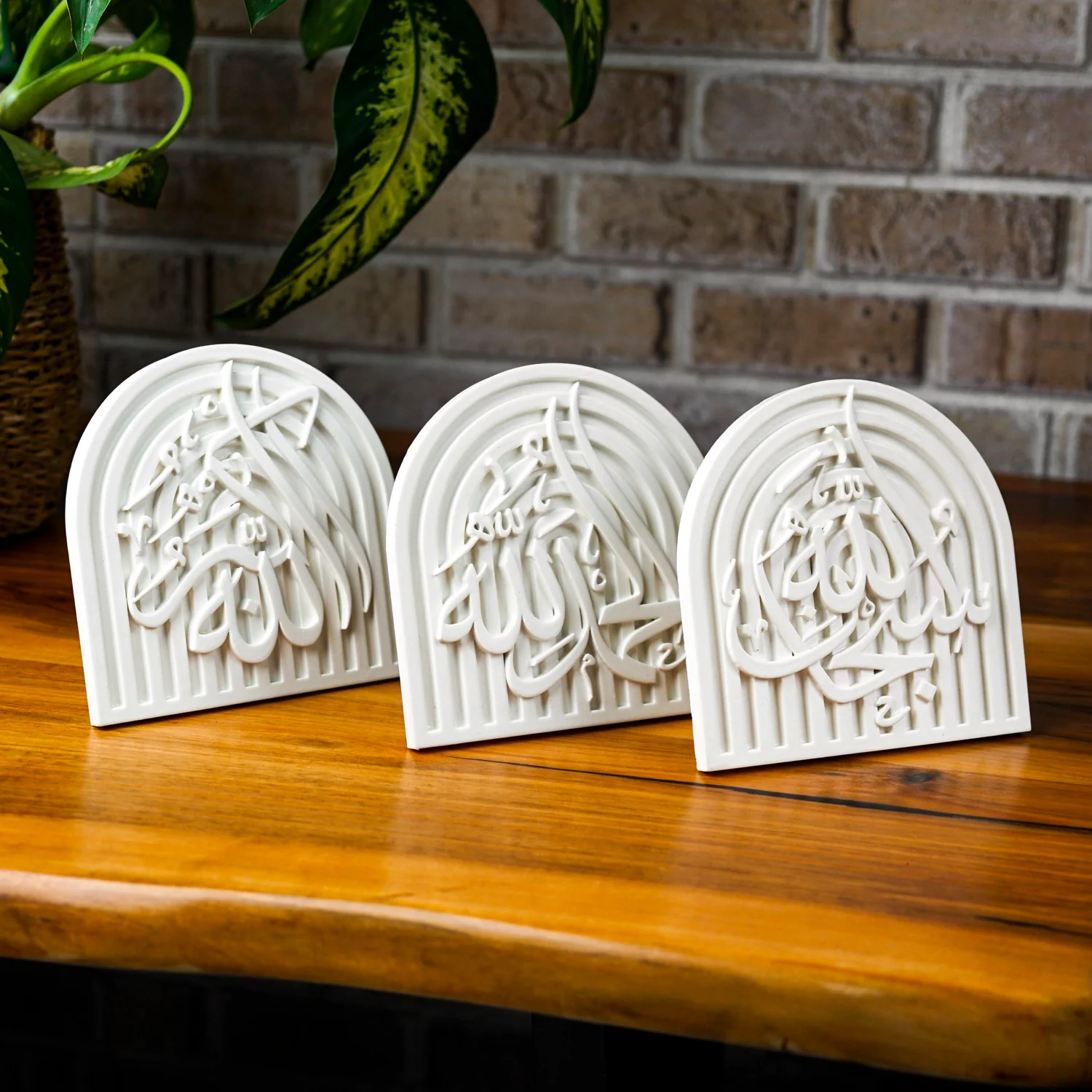 Stone Islamic Table Decor - SubhanAllah, Alhamdulillah, AllahuAkbar - Handmade Dhikr Art - Image 27