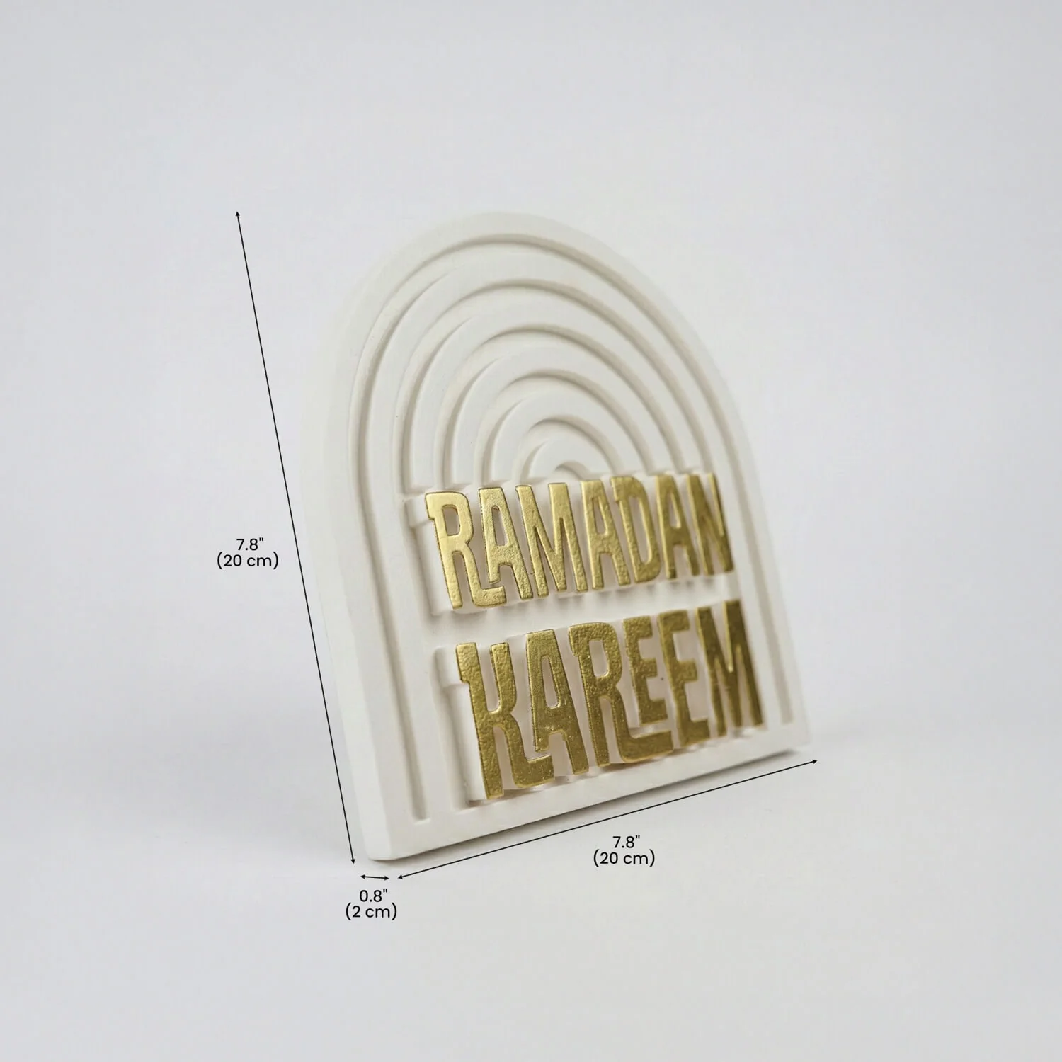 Stone Islamic Table Decor - Ramadan Kareem - Handmade Modern Arch - Image 13