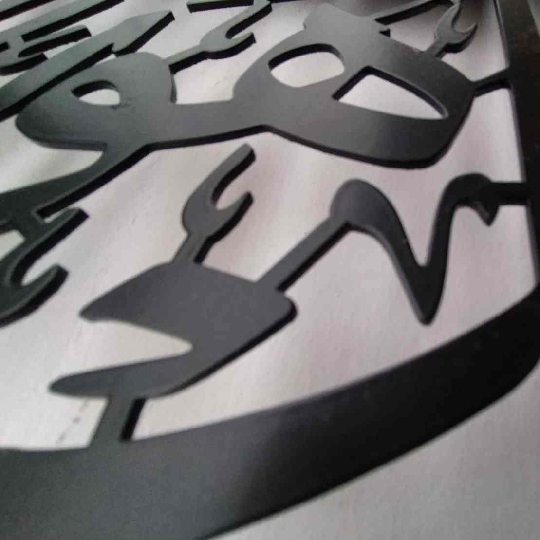 Surah Al Falaq - Metal Islamic Wall Art, Powder Painted - Image 5