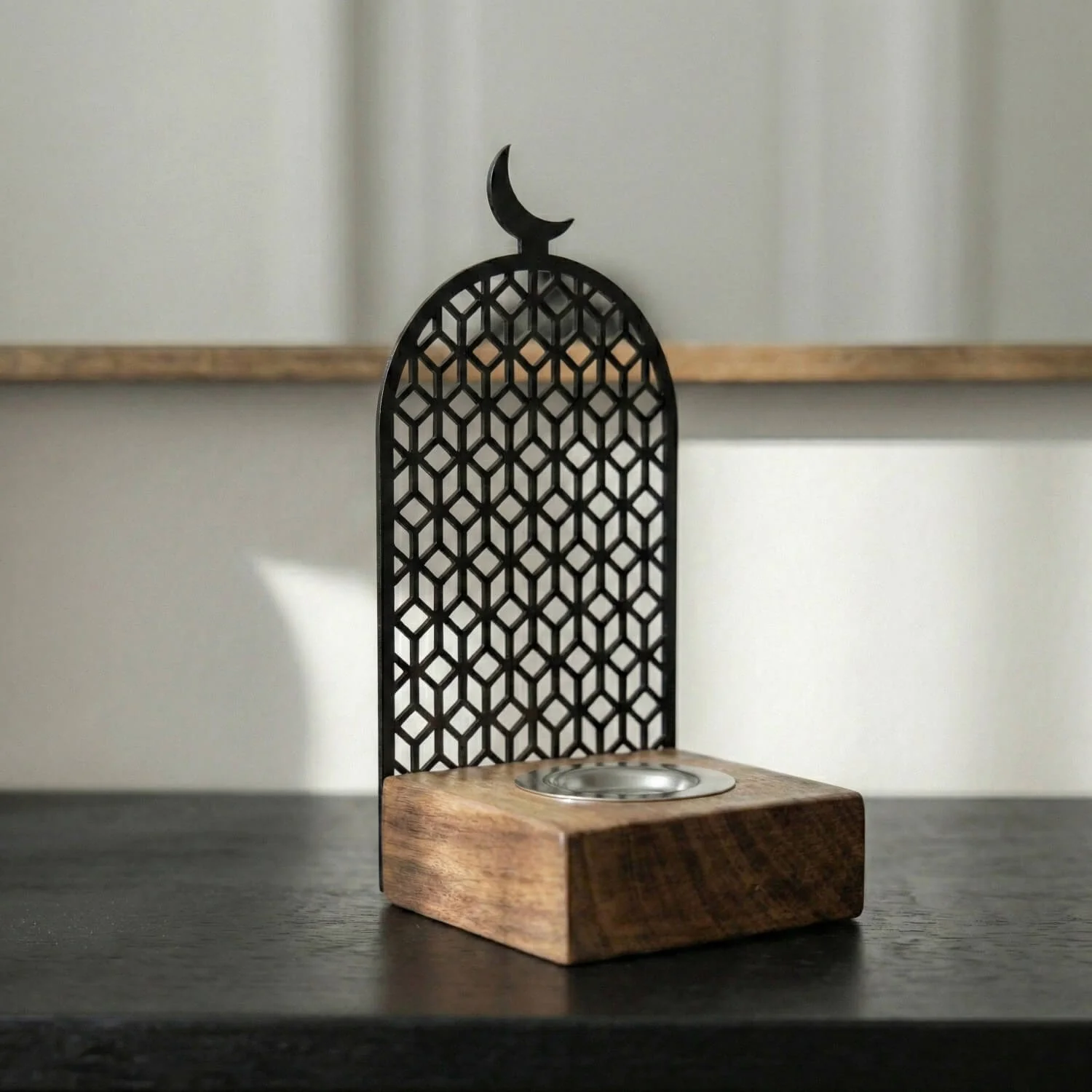 Modern Wooden Base Mabkhara – Bakhoor Incense Burner - Image 10