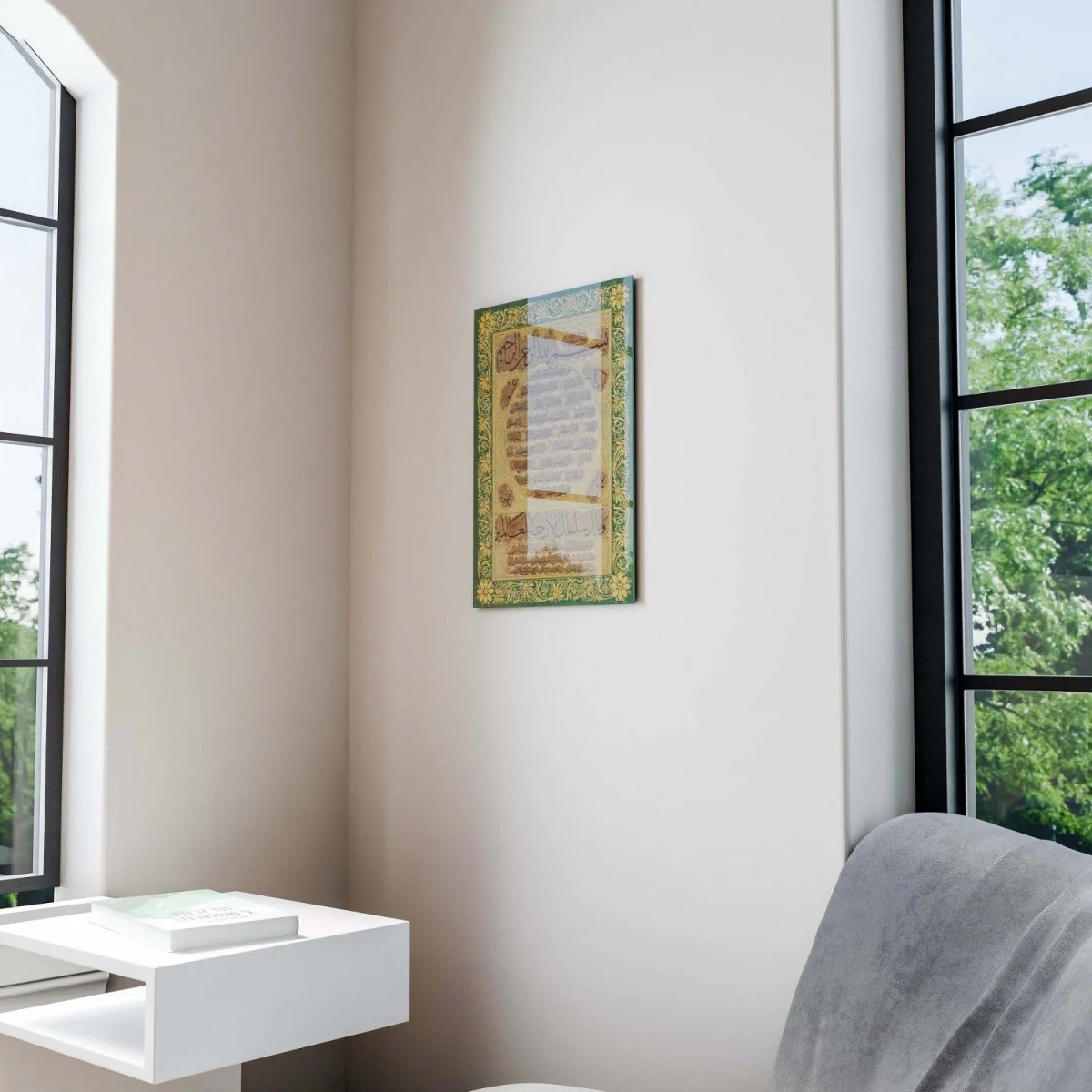The Noble Hilya Sharif Decor on Tempered Glass - Hafiz Osman Design 2 - Image 5