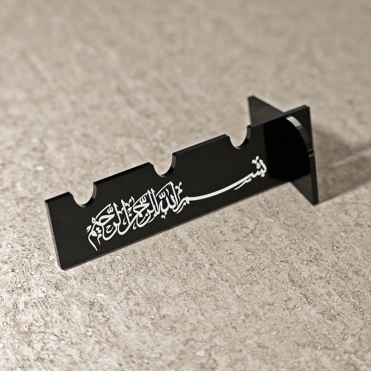 Thuluth Basmala Acrylic Cutlery Holder – Mirror Finish Iftar Table Decor - Image 14