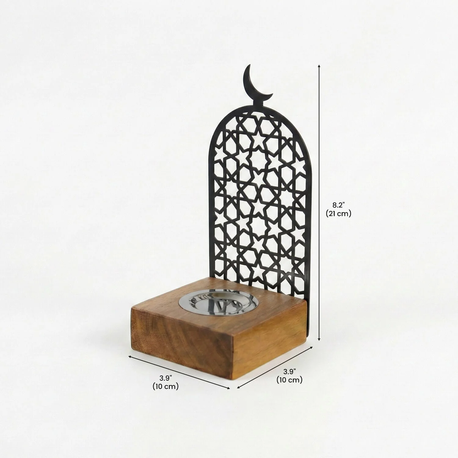Tower Style Bakhoor Burner – Vertical Metal & Wood Mabkhara - Image 10