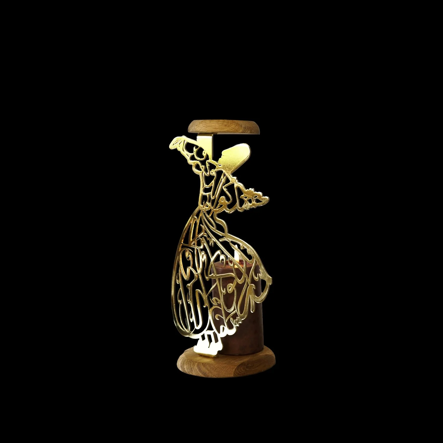 Whirling Dervish Islamic Candle Holder: Perfect Gift for Art Lovers - Image 3