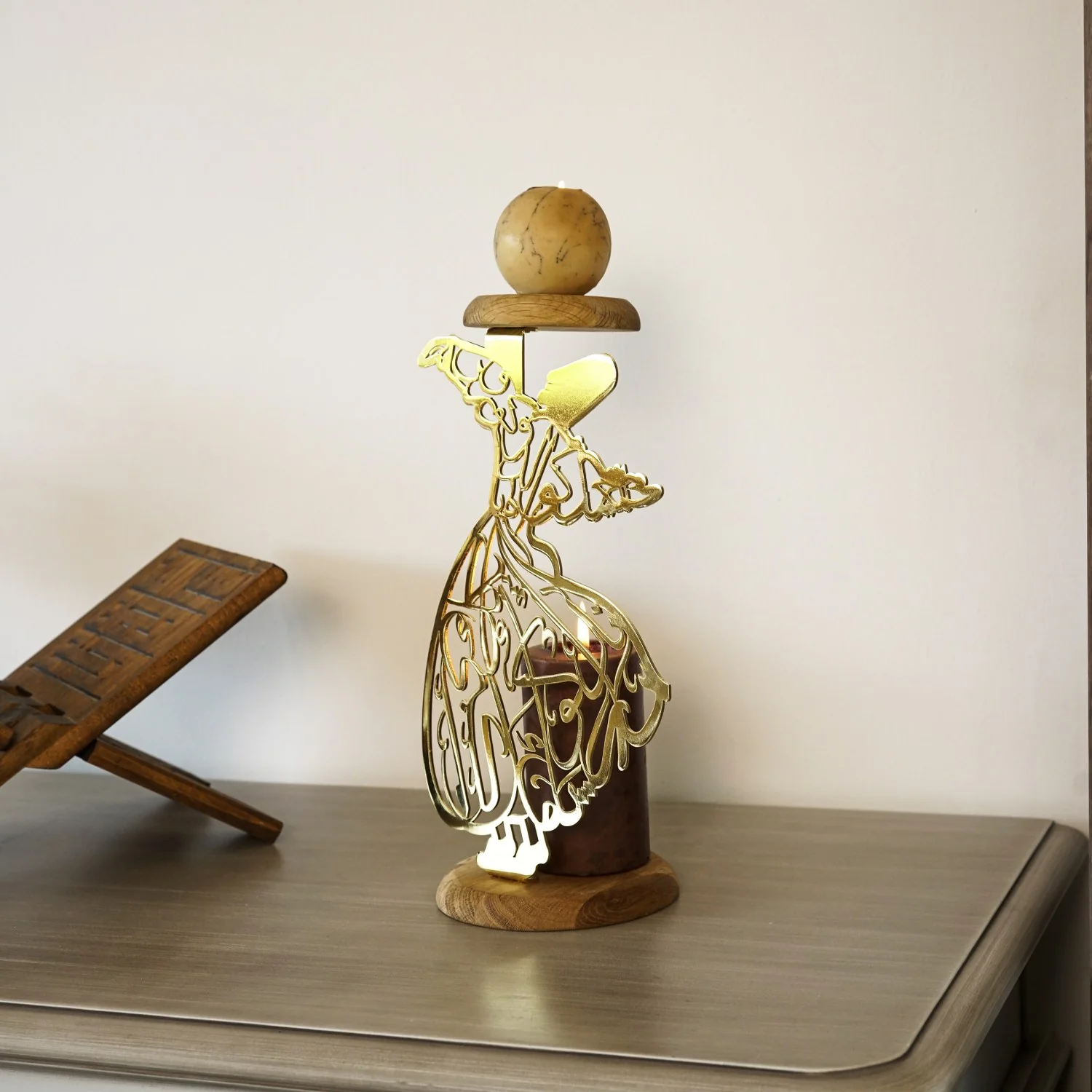Whirling Dervish Islamic Candle Holder: Perfect Gift for Art Lovers - Image 8