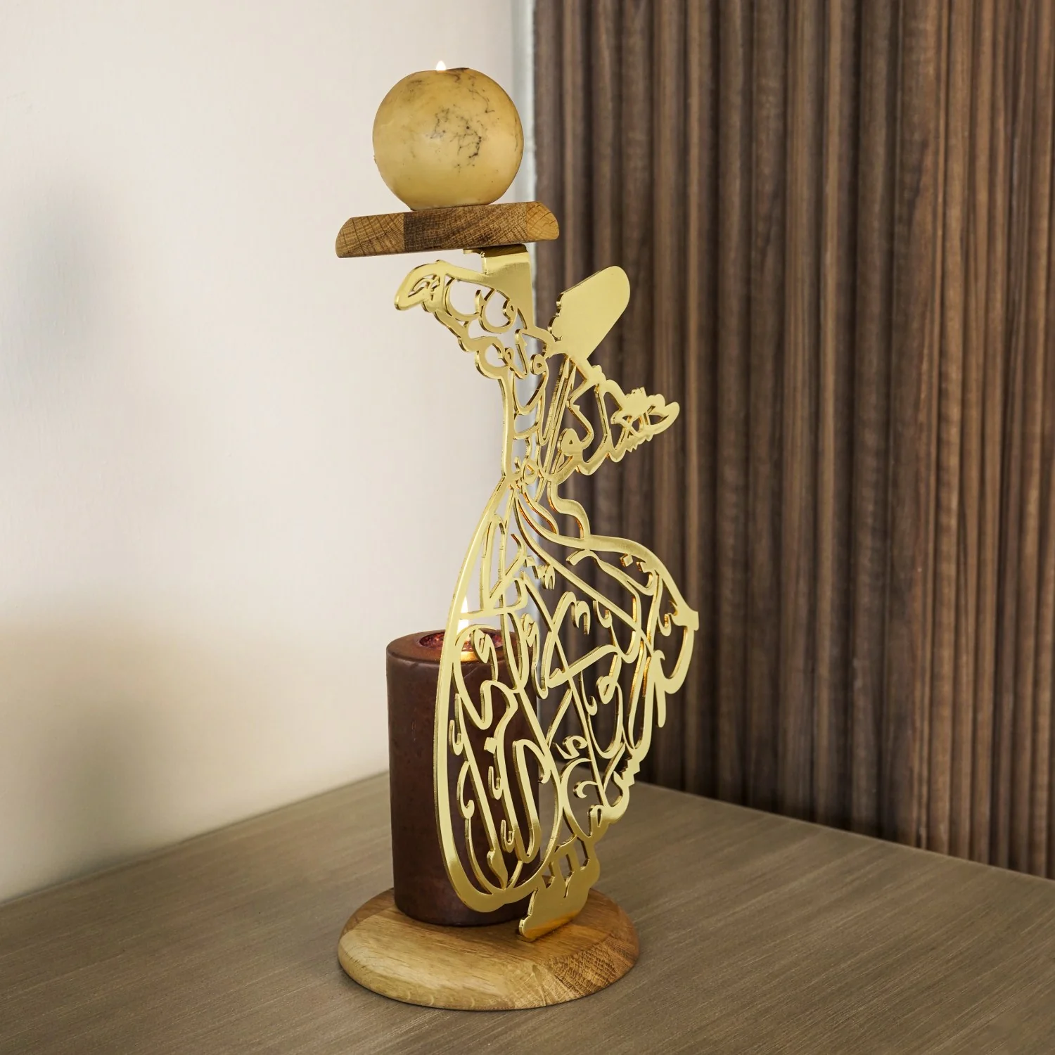 Whirling Dervish Islamic Candle Holder: Perfect Gift for Art Lovers - Image 9