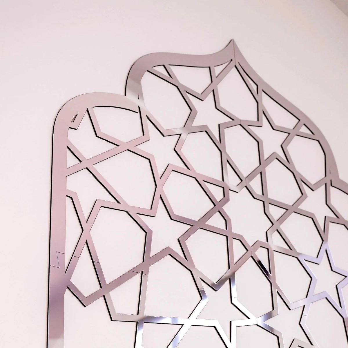 Wooden Interior Mihrab For Prayer Room - Islamic Home Decor | 12-Pointed Star - Image 15