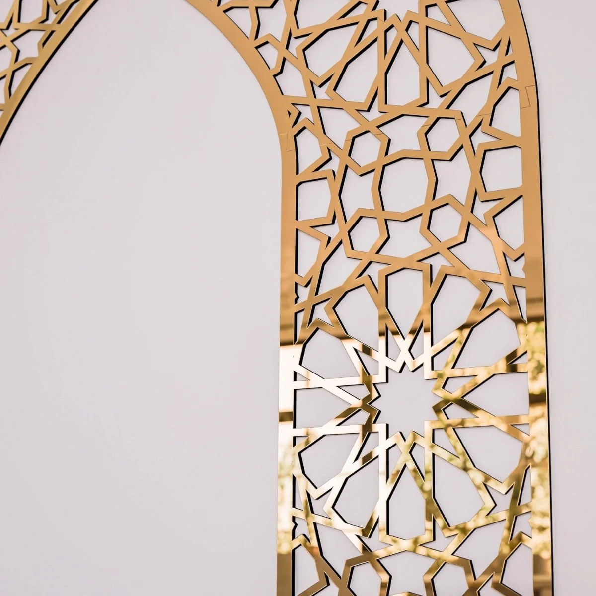Wooden Mihrab for Your Prayer Room - Islamic Wall Art | 12-Pointed Star - Image 12