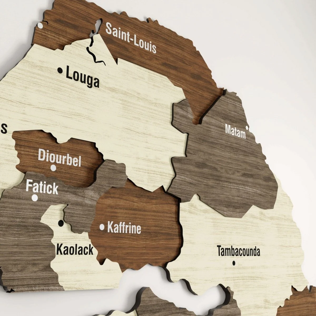 Senegal Map Wall Wooden Decor - Elegant Office&Home Art - Image 6
