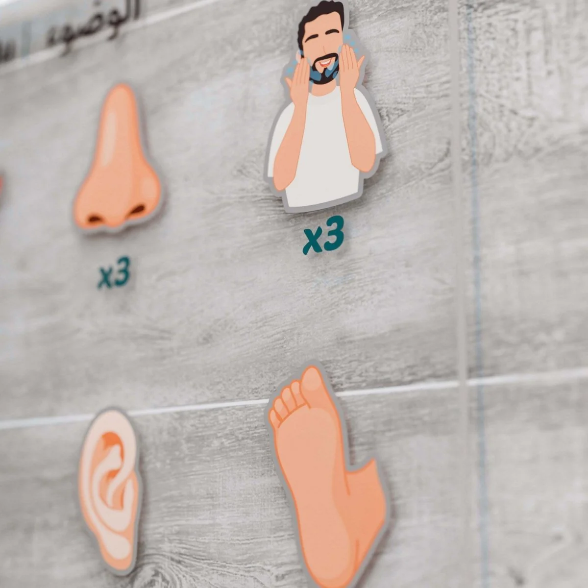Wudu Step-by-Step Guide for Kids | Islamic Art Decor on Acrylic - Image 6